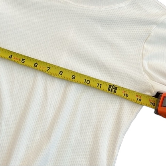 Free People Sydney Ribbed Turtleneck Bell Cuff Long Sleeve Top - Picture 7 of 8